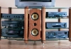 Chunky Ultimate High Support shown with Klarity Centre speaker in natural cherry